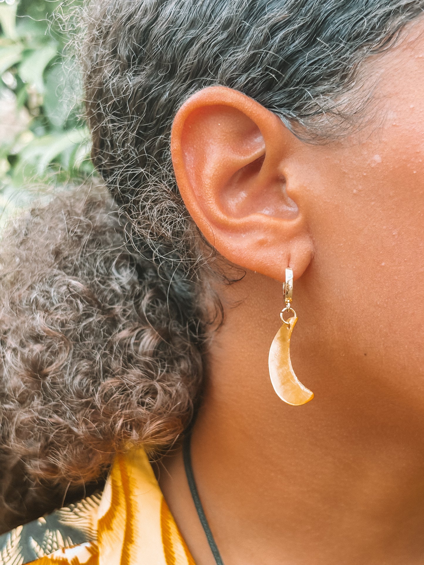 Pearl Shell Crescent Earrings (PRE-ORDER)