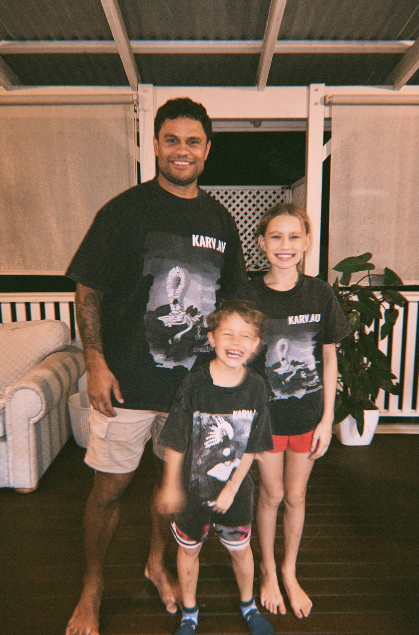 Kab Kar - Vintage Wash Front Print T-Shirt