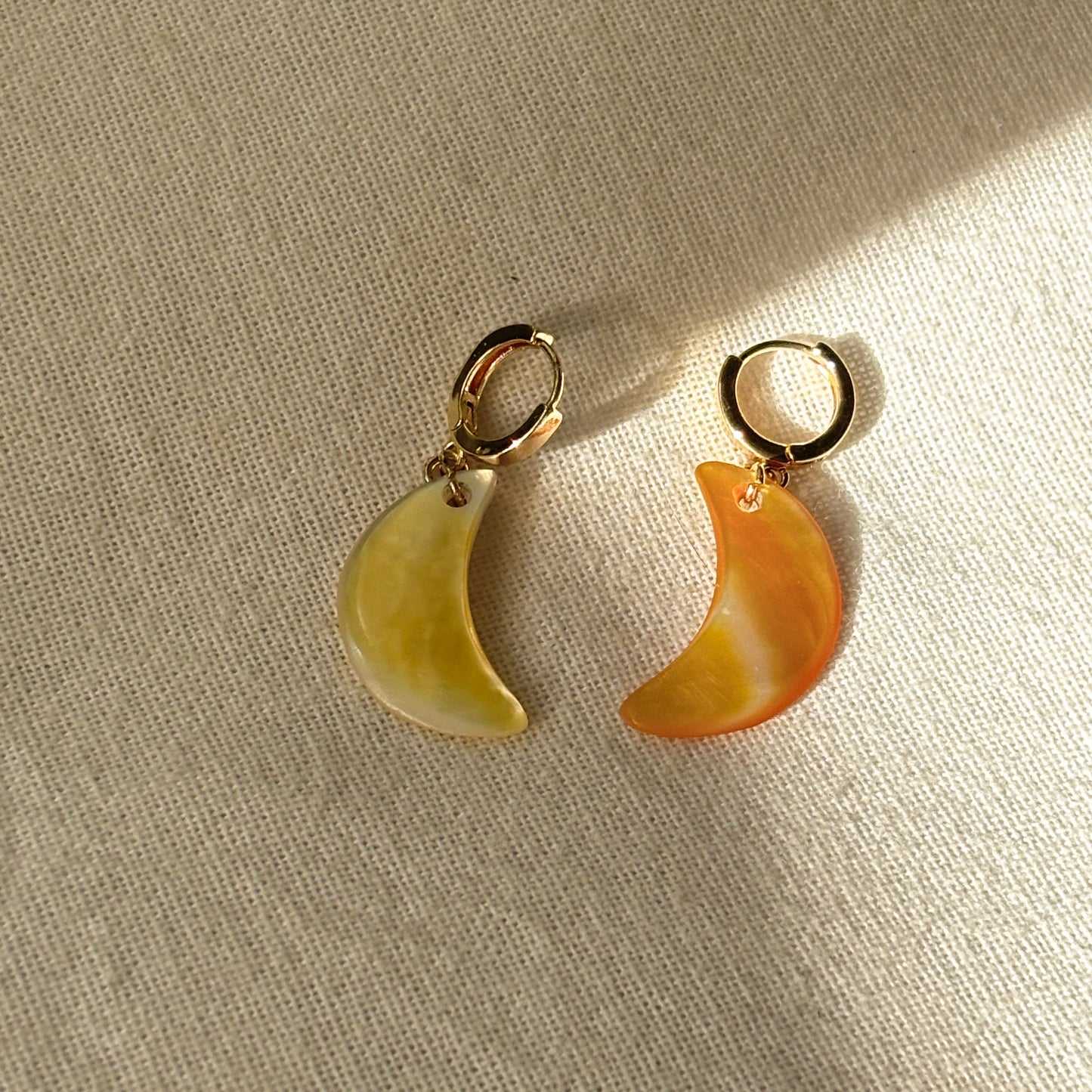 Pearl Shell Crescent Earrings (PRE-ORDER)