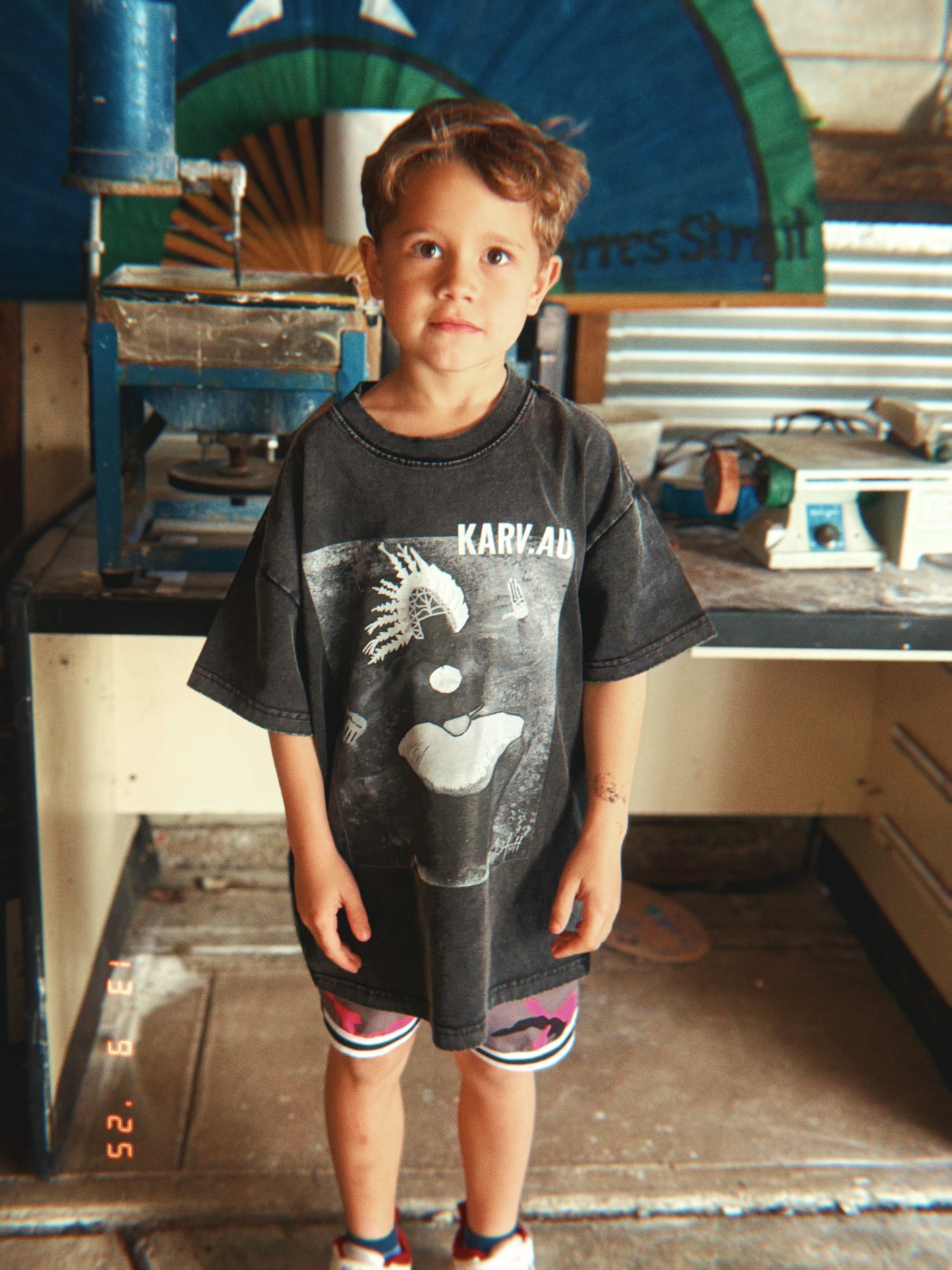 KIDS Kab Kar Front Print T-Shirt