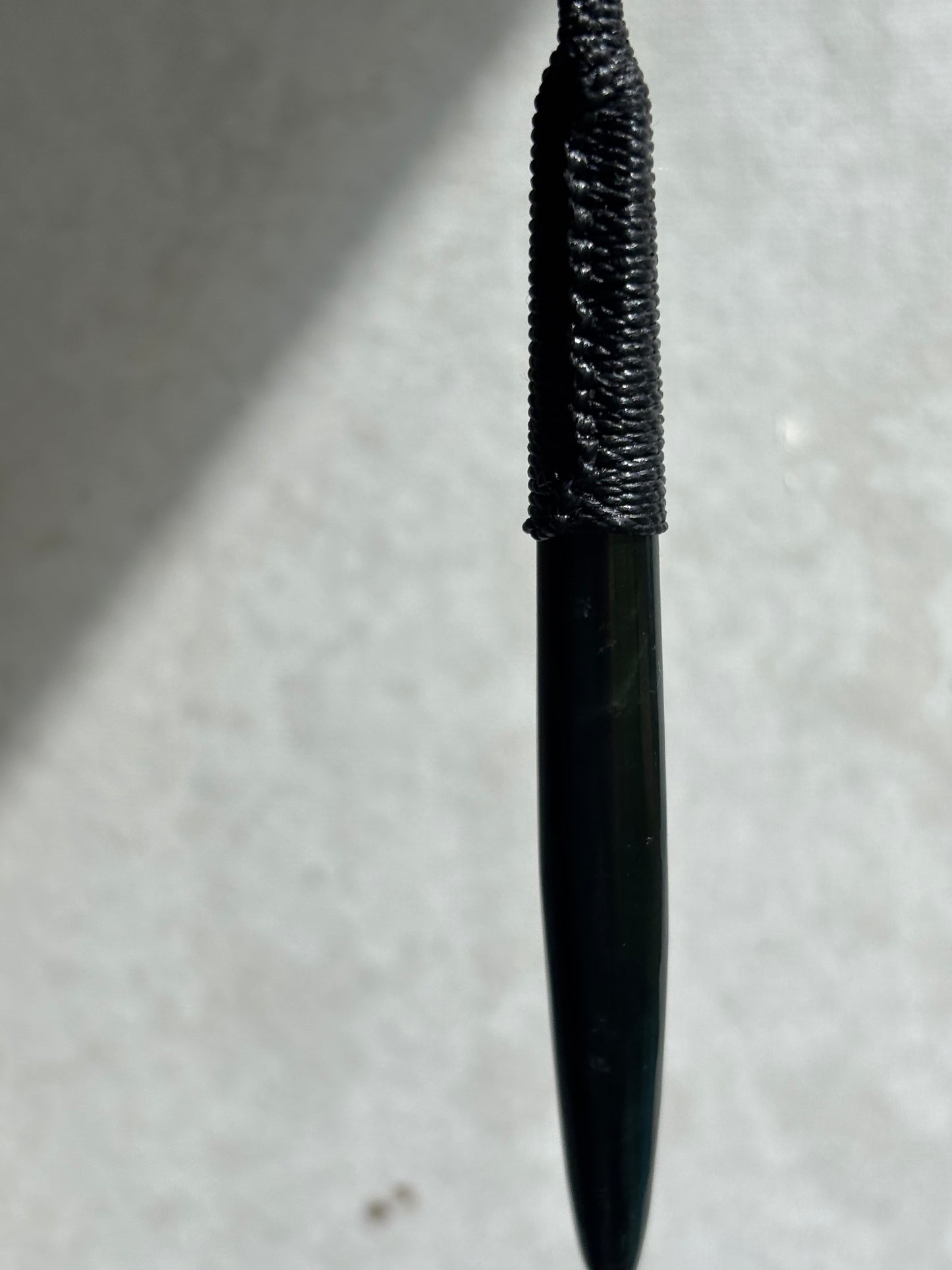 Black Jade Raindrop Pendant Complete Necklace