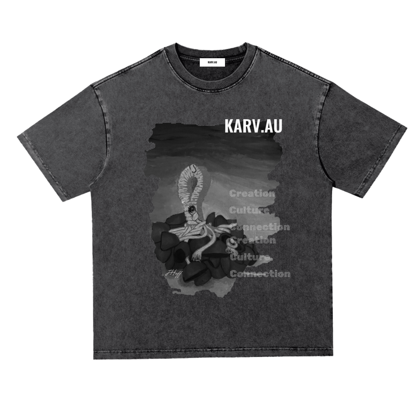 Gorr Sunset - Snow Washed Heavyweight Oversized T-Shirt