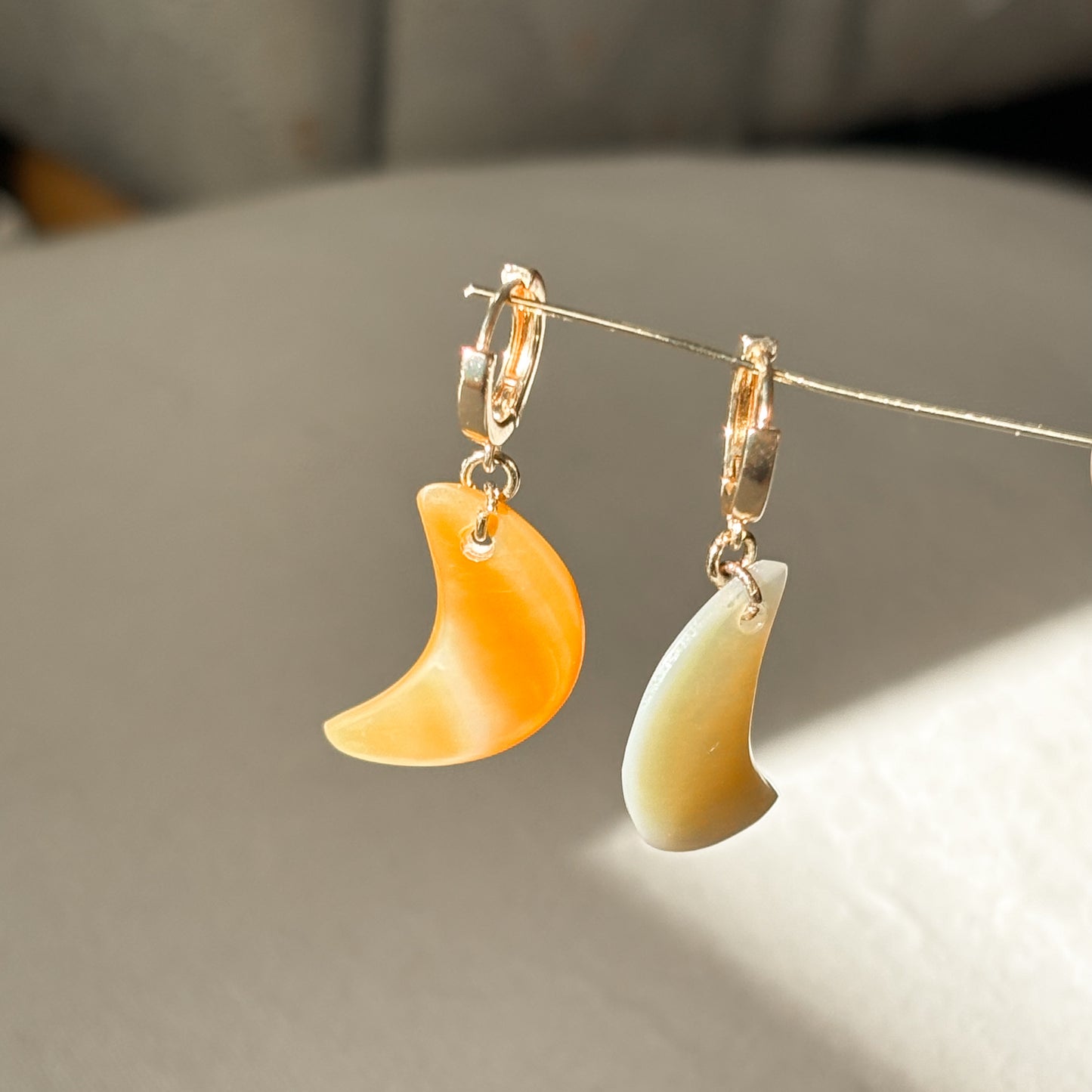 Pearl Shell Crescent Earrings (PRE-ORDER)