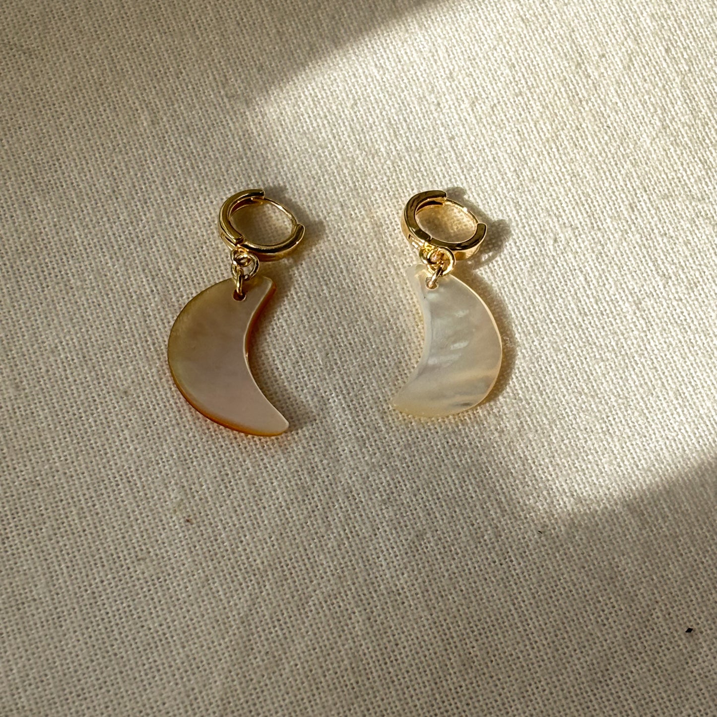 Pearl Shell Crescent Earrings (PRE-ORDER)